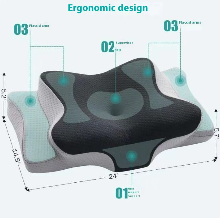 NeuroAlignment  Pillow --Memory Cotton Pillow Cervical Support