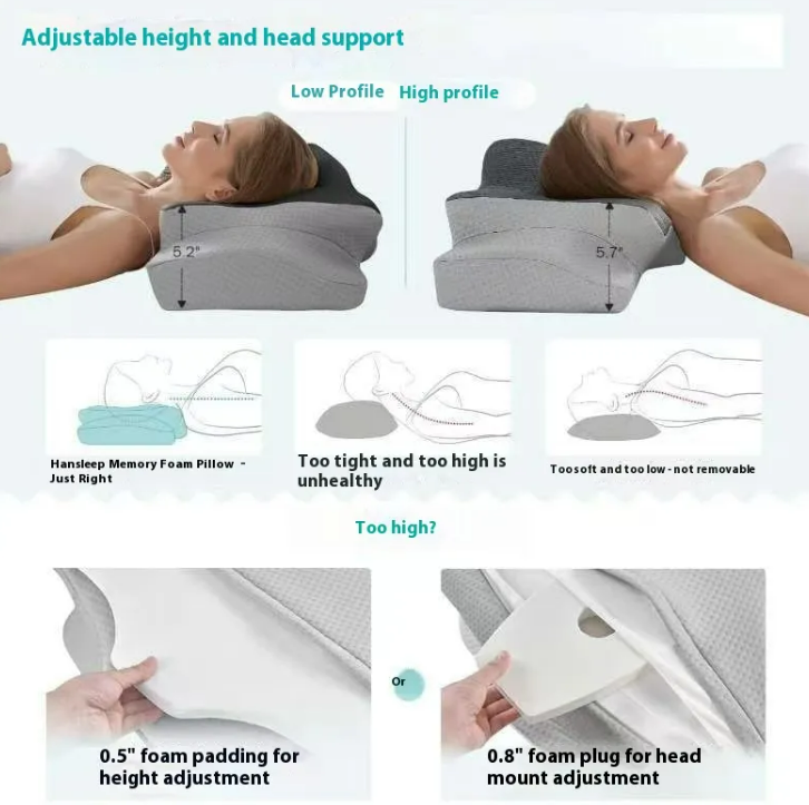 NeuroAlignment  Pillow --Memory Cotton Pillow Cervical Support